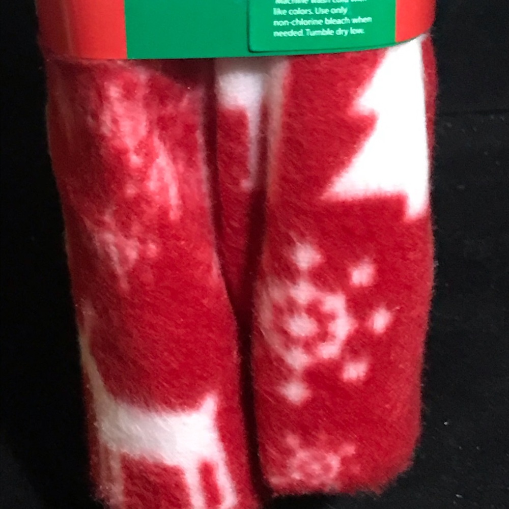 Christmas Pajama Pants Medium PJs Red Christmas Trees Deer Snowflakes New - Picture 8 of 10